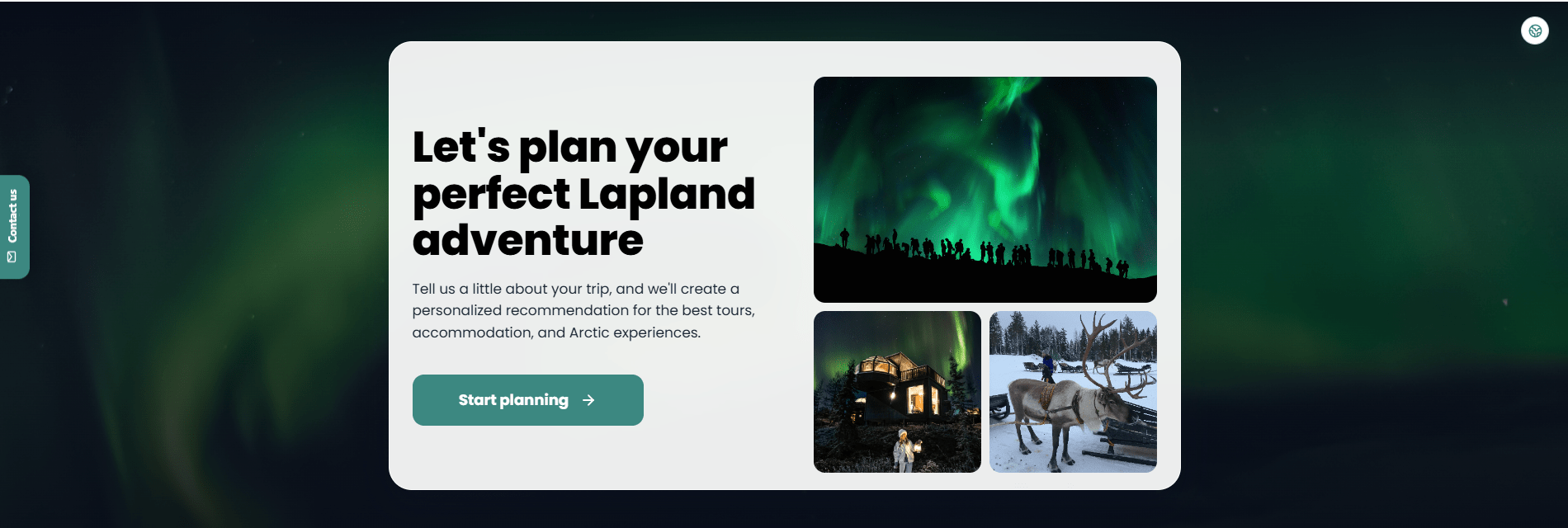 Matkailusivuston englanninkielinen VirtuaaliApuri kerää tiedot Lapin matkaa varten